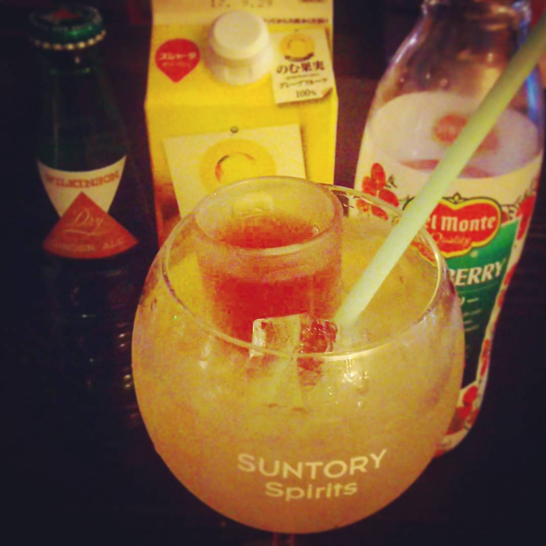 週末のダブイベント用オリジナルカクテル、シャイン。陽光の如く爽やかに。 #otakubar #cocktail