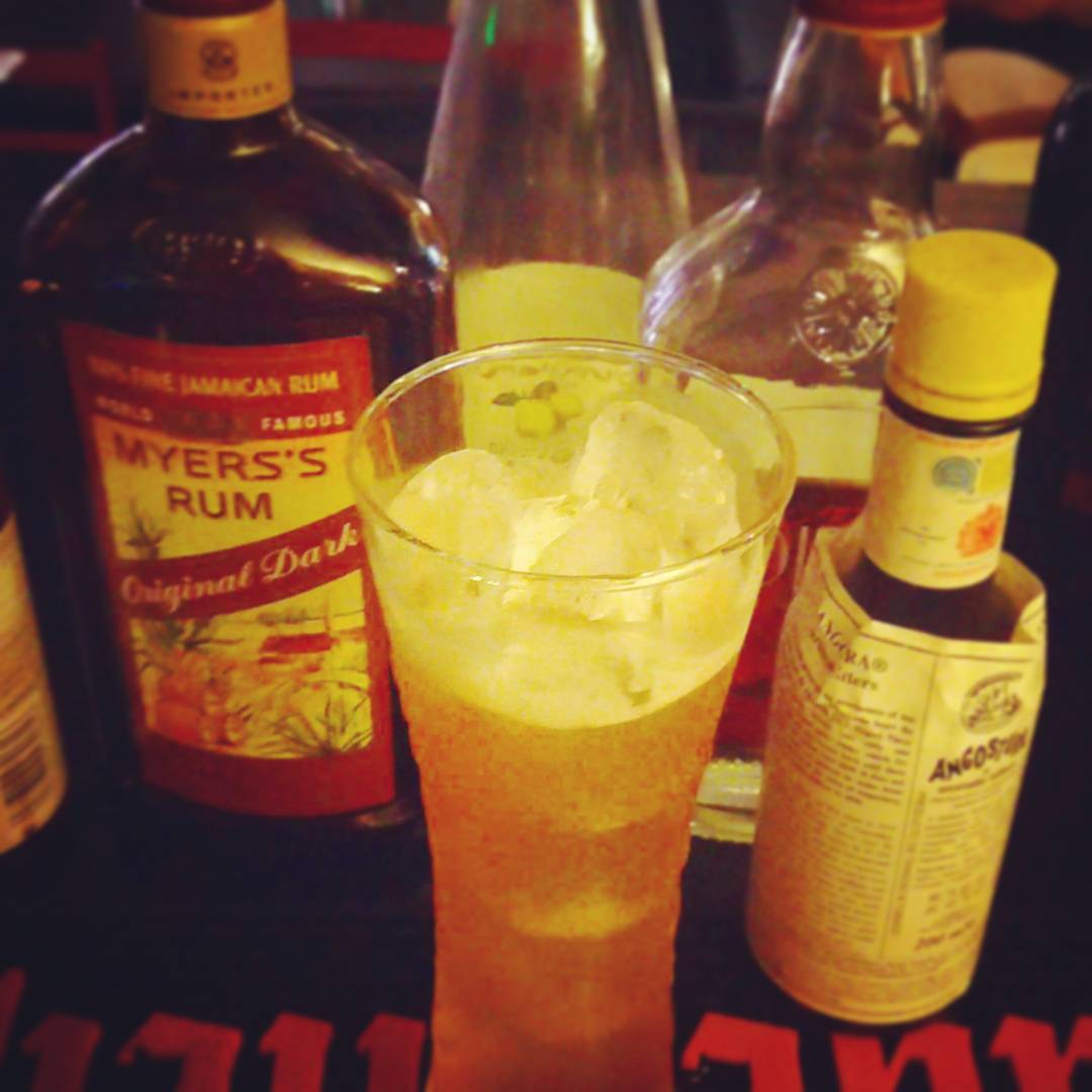 週末のレゲエイベント用オリジナルカクテル、The Tide is High。ラムベースです。 #otakubar #cocktail