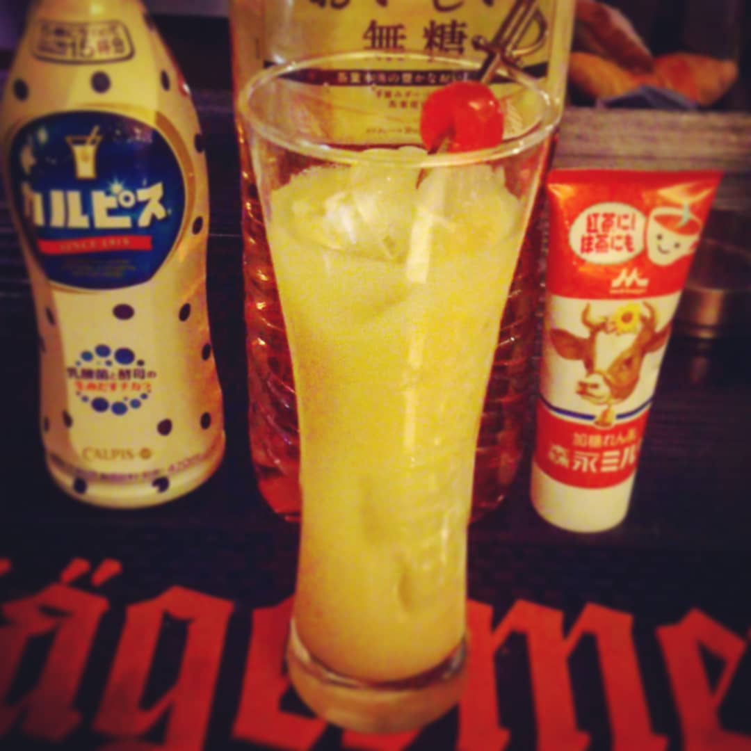 週末の #zappa イベント用オリジナル #カクテル 、アポストロフィー(’)。ノンアルです。 #オタクバー