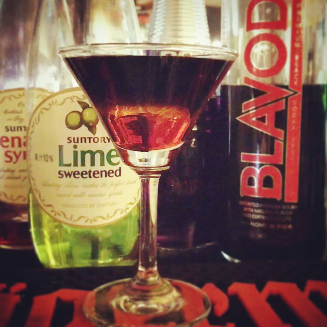 週末の #zappa イベント用オリジナル #カクテル 、 #天国への階段 。4色プース！#オタクバー