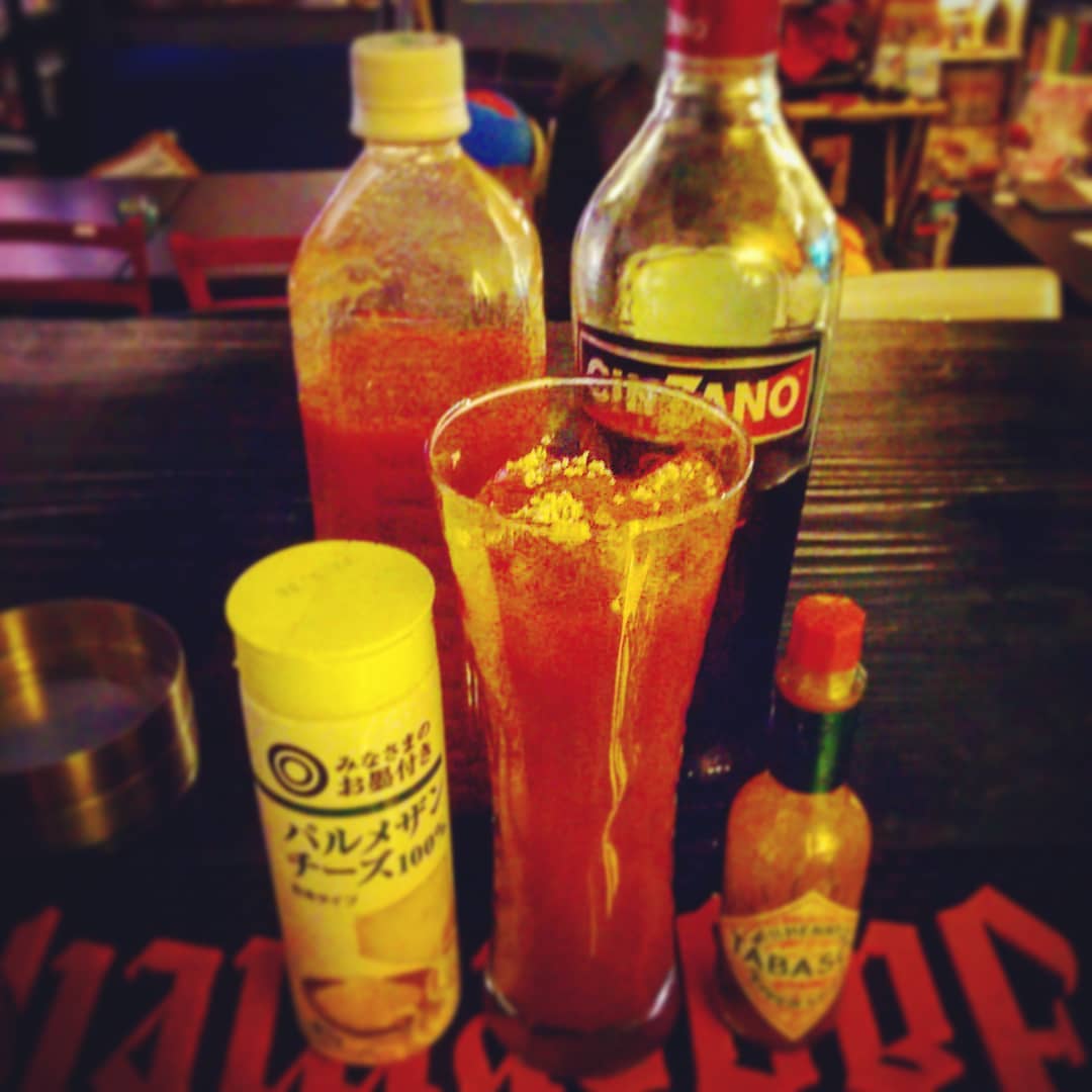1,/14の #クラブ イベント用オリジナル #カクテル 、 #イタロハウス 。 #ピッツァ 風! #オタクバー