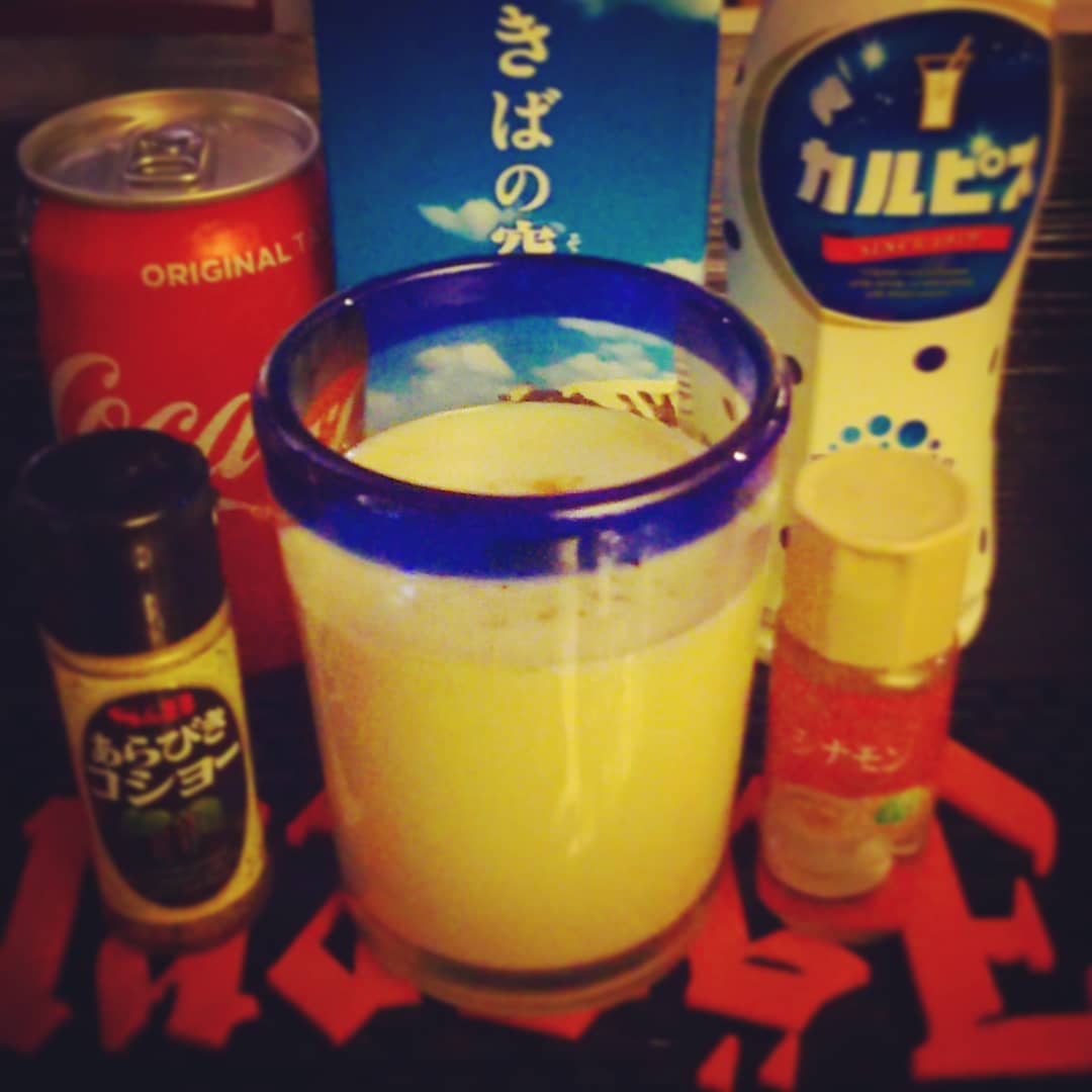 1/14の #クラブ #イベント 用オリジナル #カクテル 、シカゴハウス。コーラミルク! #オタクバー