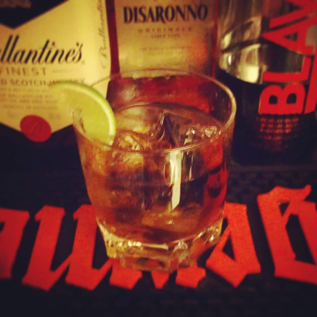 来週末の #オタク #イベント 用オリジナル #カクテル 、#夢幻紳士 。 #ゴッドファーザー 変形。#オタクバー