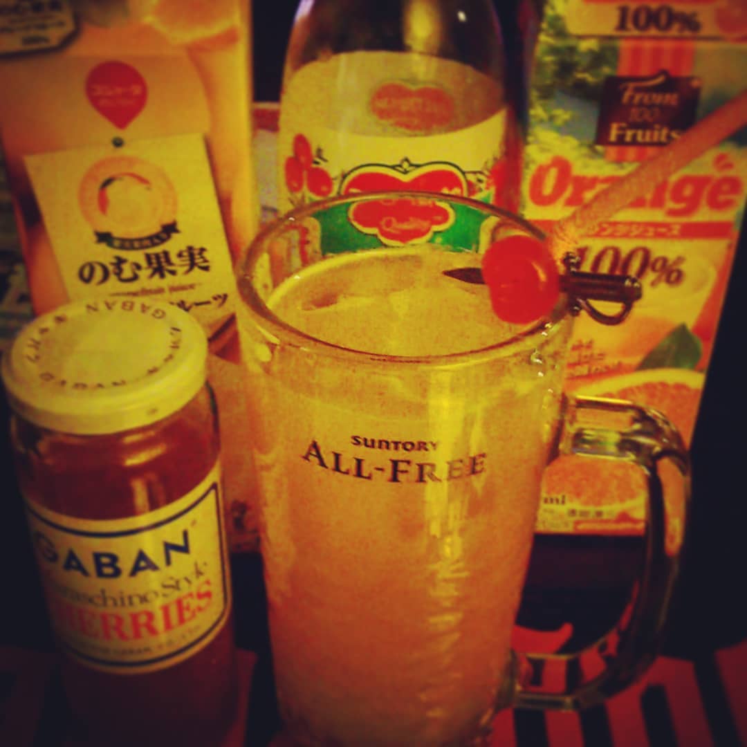 来週末の #オタク #イベント 用オリジナル #カクテル 、 #ぱらのいあけーじ 。ノンアルです。 #オタクバー