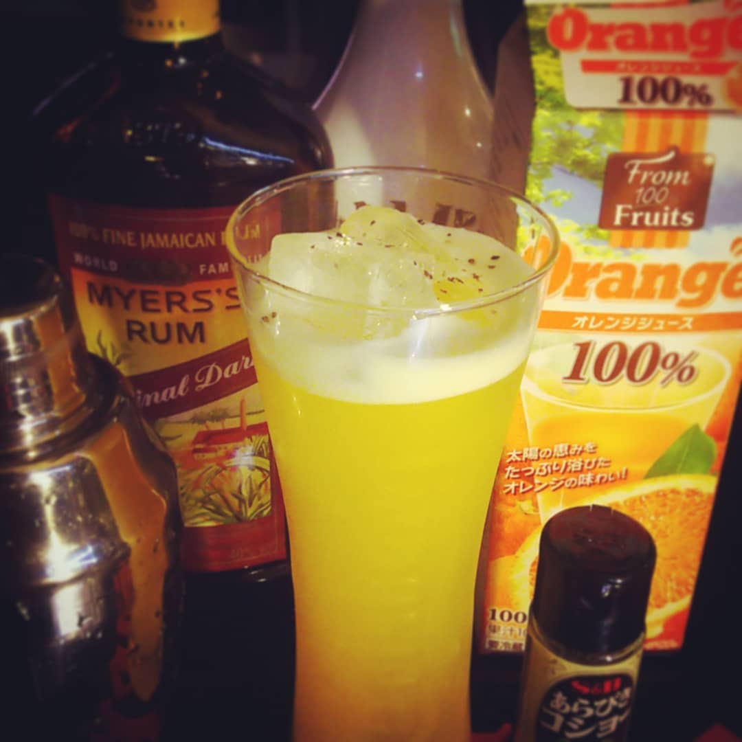 週末の #ボサノバ イベント用オリジナル #カクテル 、 #イパネマの娘 。闊達でサヤワカ! #オタクバー