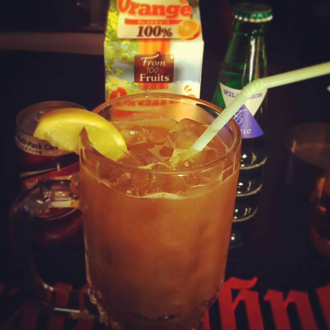 来週末の #アシッドジャズ #イベント 用オリジナル #カクテル 、 #コーデュロイ 。 #ノンアル です。 #オタクバー