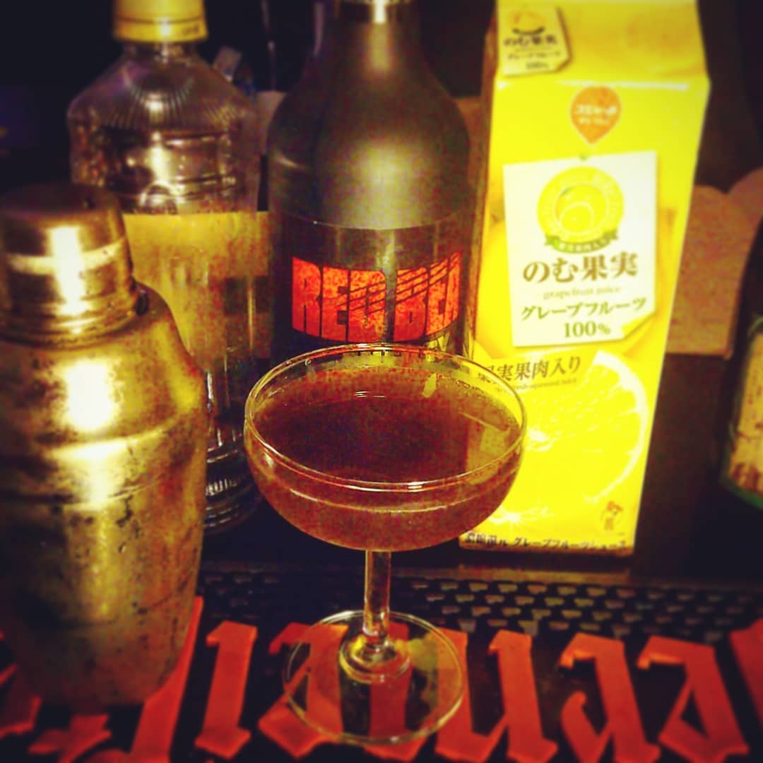 週末の #日本人ジャズ #イベント 用オリジナル #カクテル 、 #山下洋輔 。フリーに暴れろ! #オタクバー