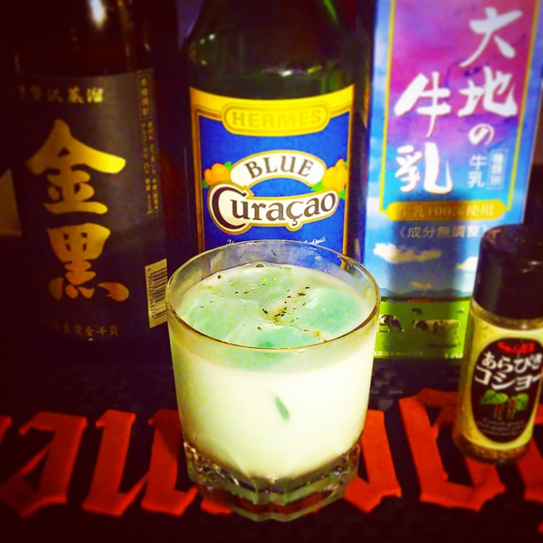 週末の #日本人ジャズ #イベント 用オリジナル #カクテル 、 #日野皓正 。#ビンタ ! #オタクバー