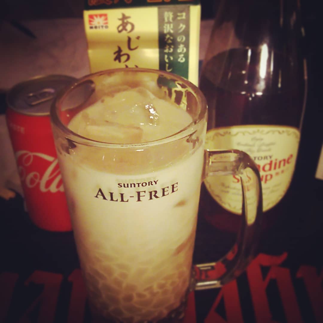 今週末の #カートゥーン #トークショー 用オリジナル #カクテル 、 #ハンナバーバラ 。ノンアルです。 #オタクバー