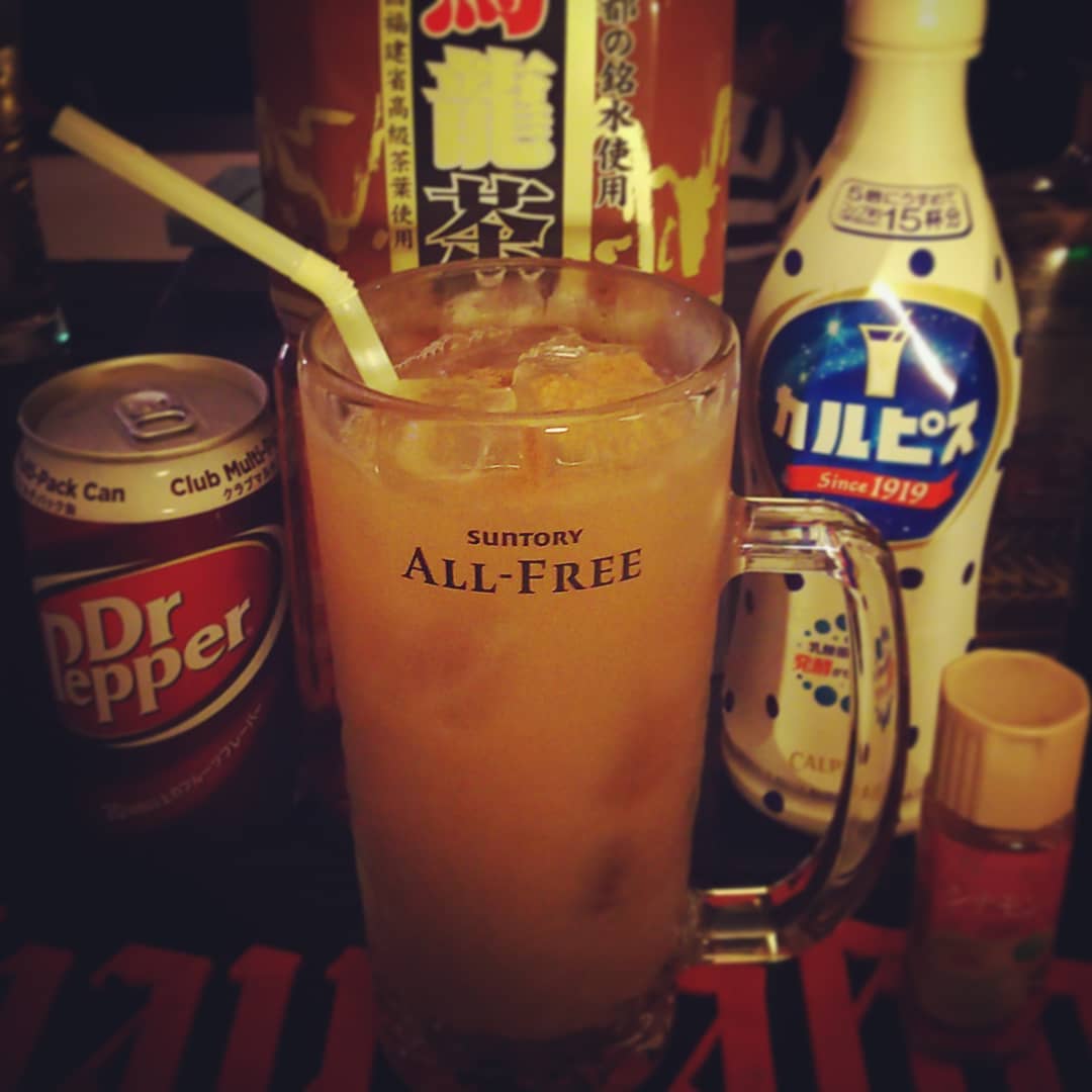 週末の #オールマンブラザーズバンド #イベント 用オリジナル #カクテル 、 #エリザベスリードの追憶 。 #ノンアル です。 #オタクバー