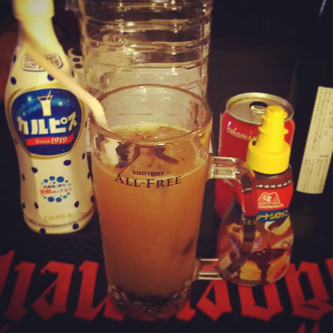 今週末の #コスプレ #トークショー 用オリジナル #カクテル 、 #側系 。 #ノンアル です。 #オタクバー