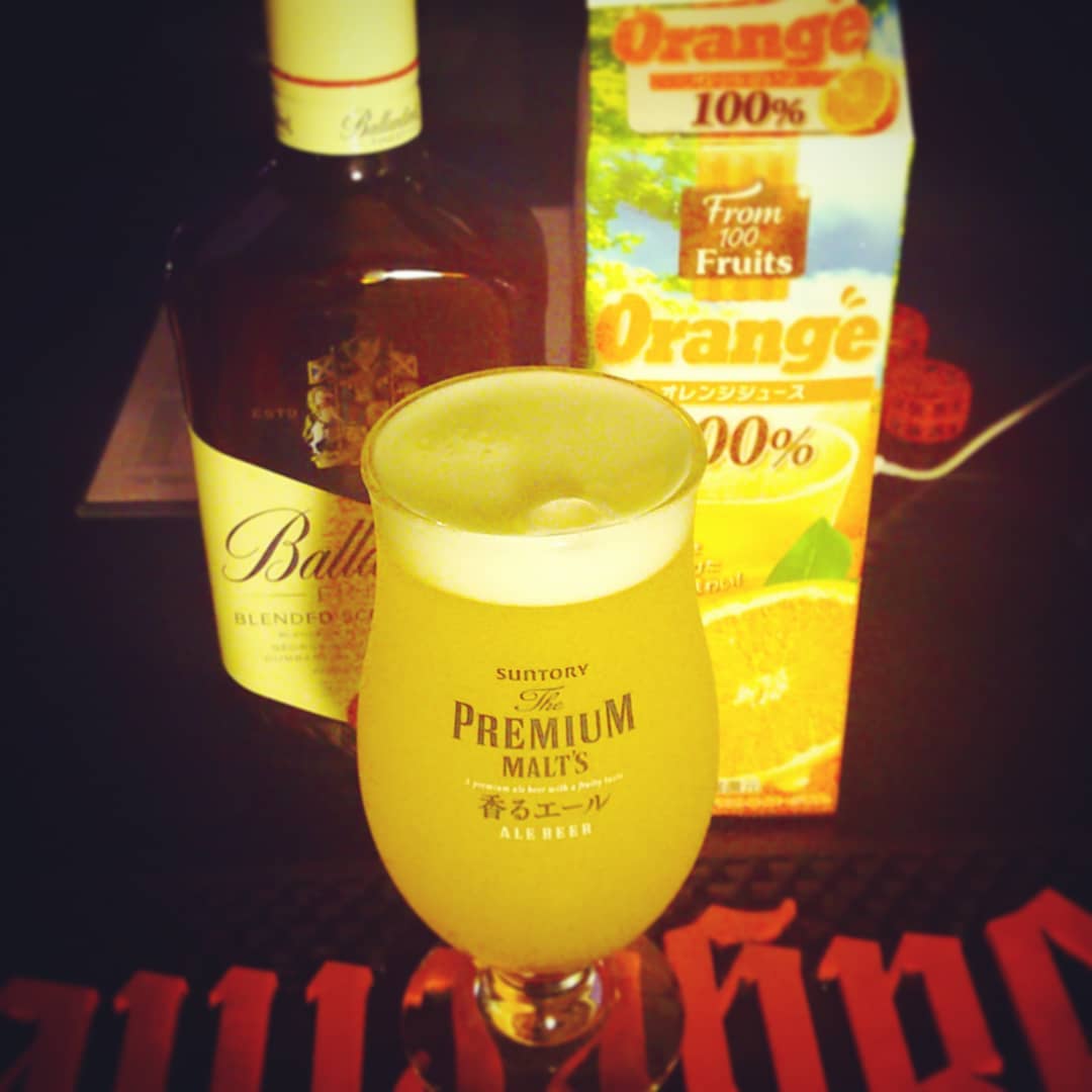 来週末の #リンゴスター #イベント 用オリジナル #カクテル 、#SentimentalJourney 。まったりした味♪ #オタクバー