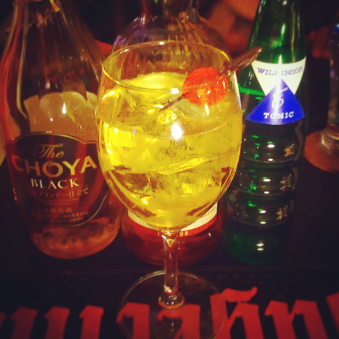 来週末の #フランクザッパ #イベント 用オリジナル #カクテル 、 #フラワーパンク 。芳香で爽やか！ #オタクバー