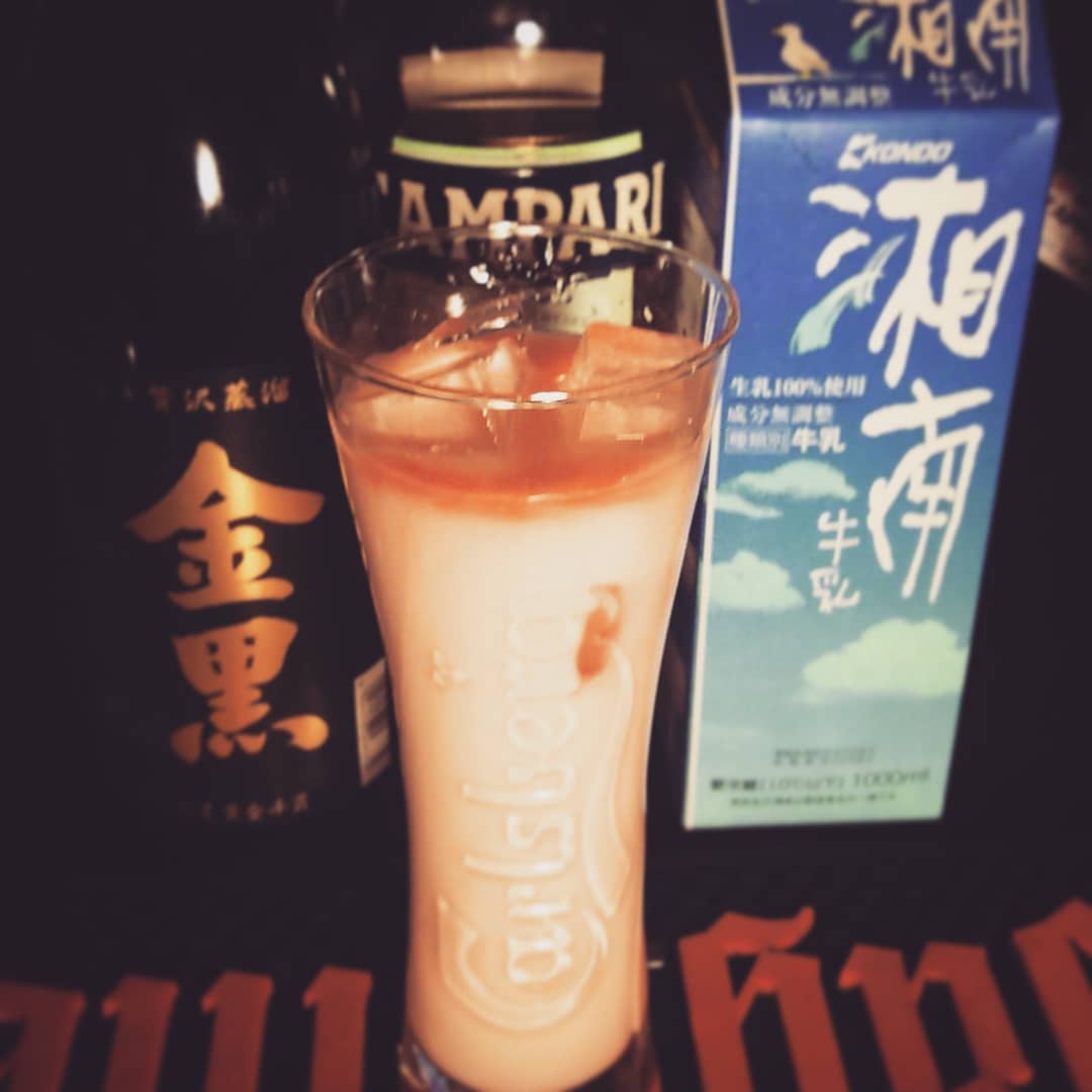 来週末の #フードショー #イベント 用オリジナル #カクテル 、 #国内出展者 。 #日章旗 イメージ♪ #オタクバー