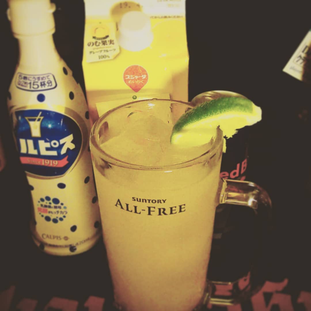 来週末の #UKロック #イベント 用オリジナル #カクテル 、 #フェイセズ 。 #ノンアル 。