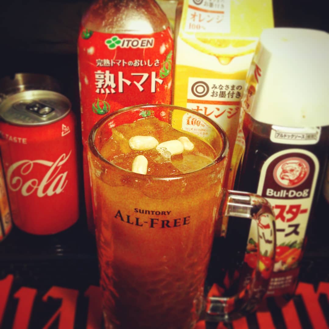 来週末の #ドラム特集 #イベント 用オリジナル #カクテル 、 #バディリッチ 。 #ノンアル です。 #オタクバー