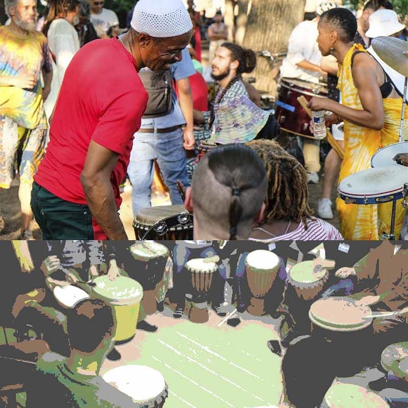 大勢でドラムを叩こう! 8/31に #ドラムサークル #イベントやります! #ファシリテーター のMichaelさんと一緒に #パーカッション に触れて盛り上がろう!19:30開始予定 #DJ-J #クラブSwingBy #オタクバー