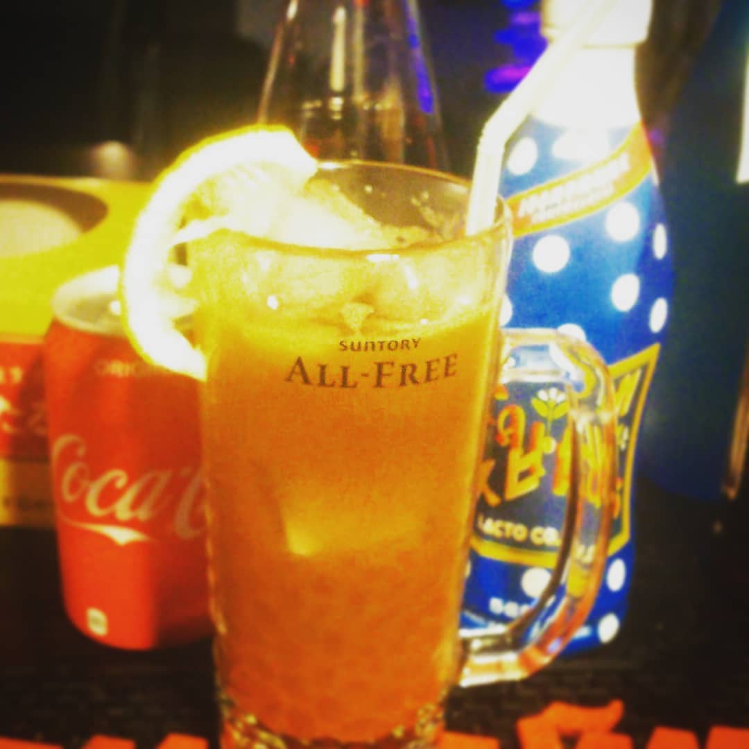 来週末の #アニメ会社倒産 イベント用 #オリジナルカクテル、#ダンピング。#ノンアルコール です。#オタクバー