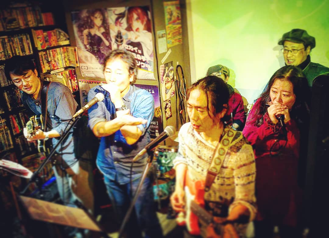 #討ち入りブルースナイト 最後は入り乱れてセッション! #オタクバー