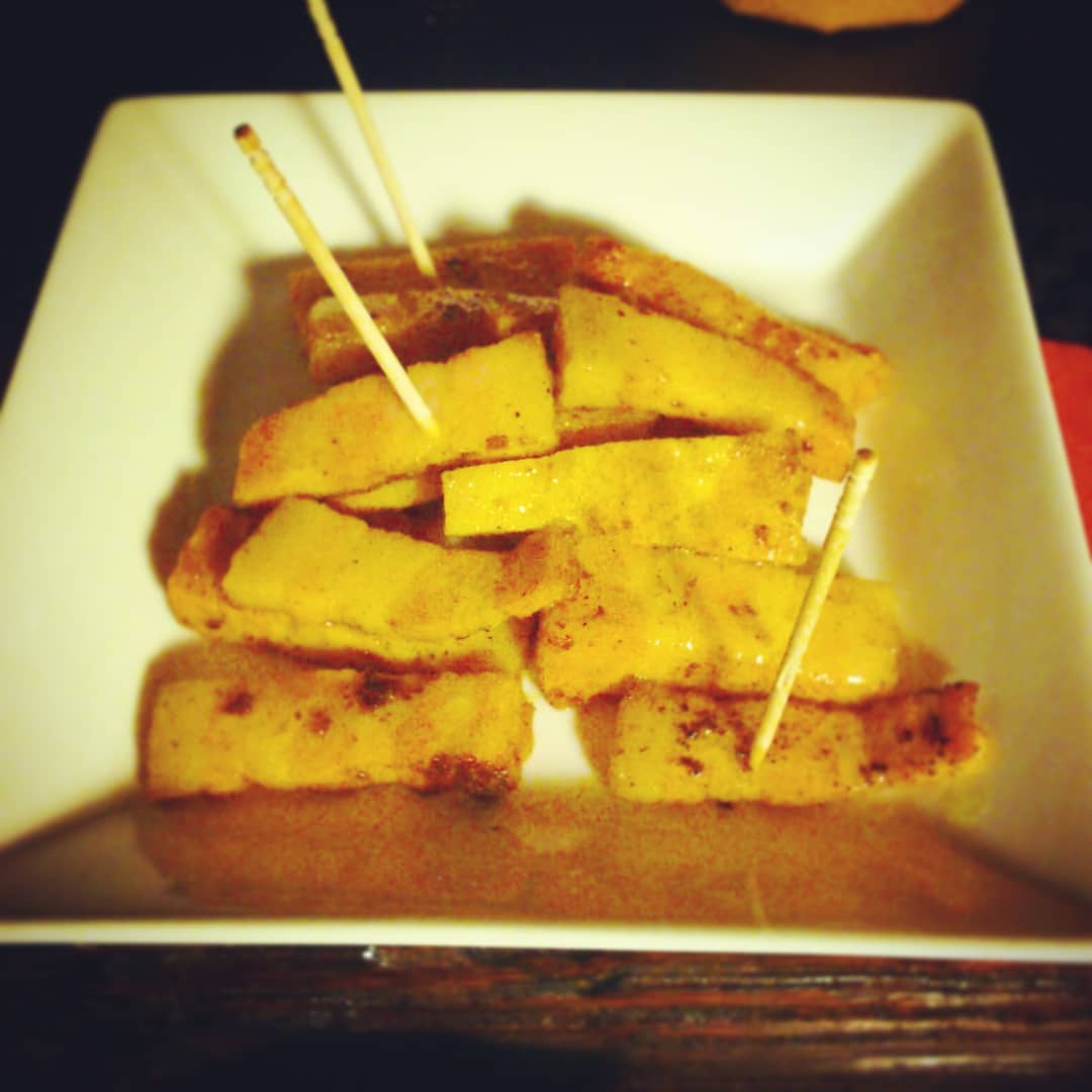 メニュー試作、#ベーコンカレー風炒め。評判良ければレギュラーに。#フード #オタクバー