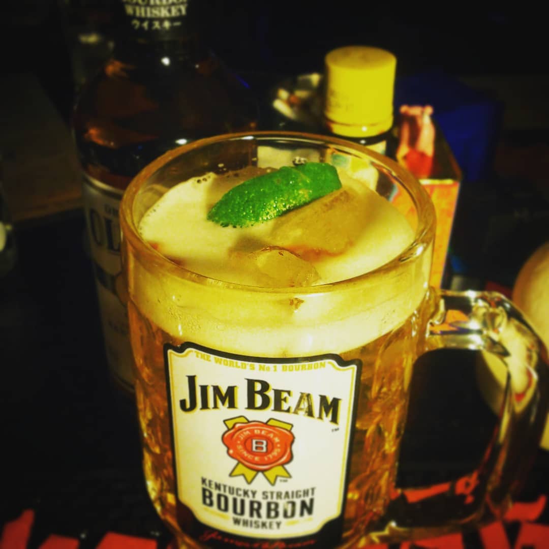 来週末の #イベント 用 #オリジナルカクテル、#オタクドラマーじゃんぼ。メガでジャンボ!#オタクバー