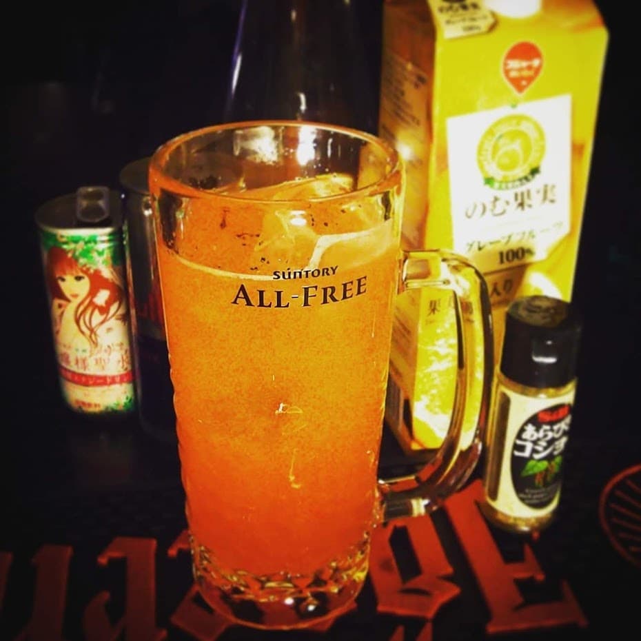 今週末の #ぢーな塾「#艶話酒場オタクバー シン・オタク編」発売記念トーク・サイン会用 #オリジナルカクテル、 #オタクリーマン。ノンアルコールです。 #オタクバー