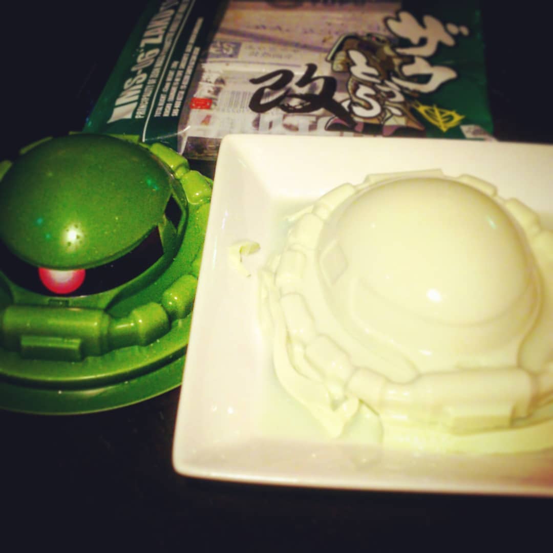 前回の #百式とうふ に続き #相模豆腐 の #ザクとうふ改 ! 枝豆の香りがグッド! #ガンダム #オタクバー