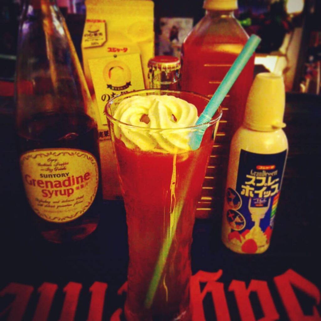 【 【 過 去 記 事 】 】 週末のジョジョイベント用オリジナルカクテル、エコーズ。ノンアルコールです。 #otakubar #cocktails https://is.gd/jzZ3R4