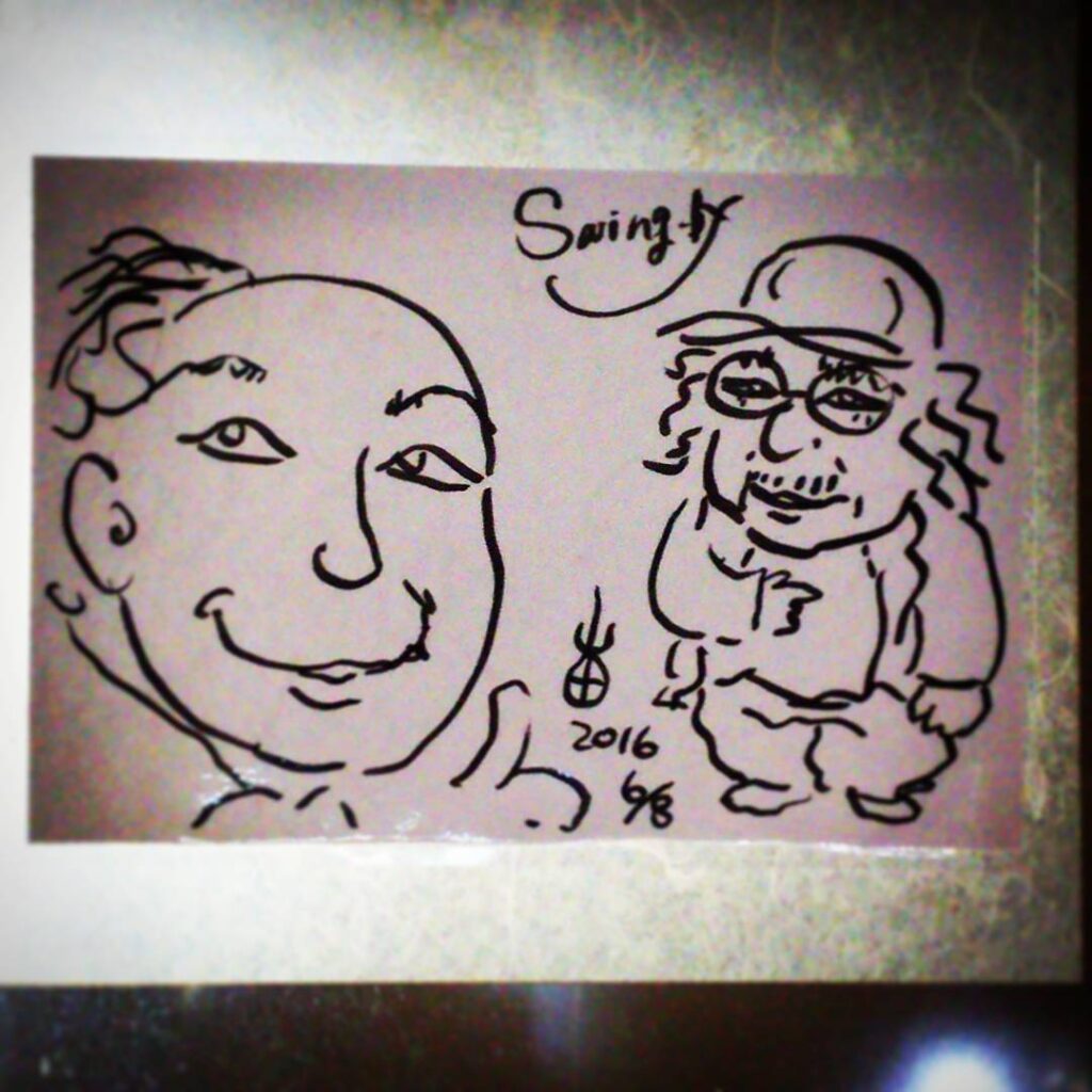 【 【 過 去 記 事 】 】 超レア似顔絵、アノ人がアノ人を描きました(笑) #otakubar https://is.gd/AOgKVW