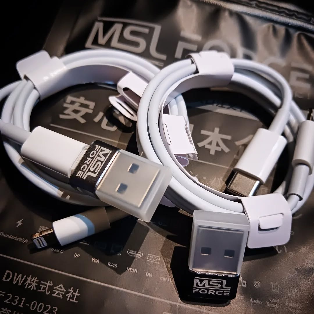 Lightningケーブル&USB TypeC変換コネクタ追加