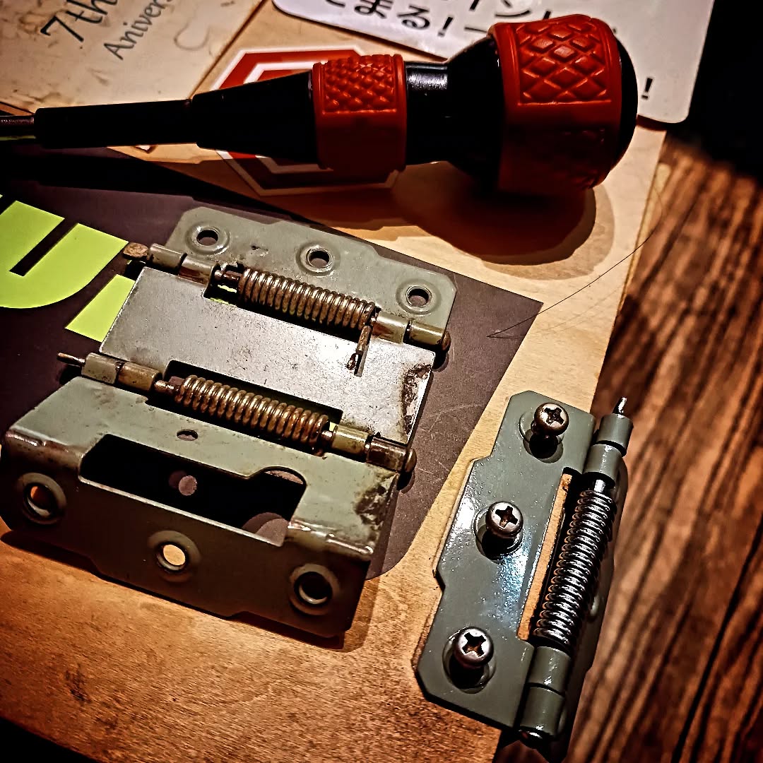 両開きバネ蝶番🦋到着!